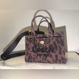 Coach Brown Leopard Mini Bag